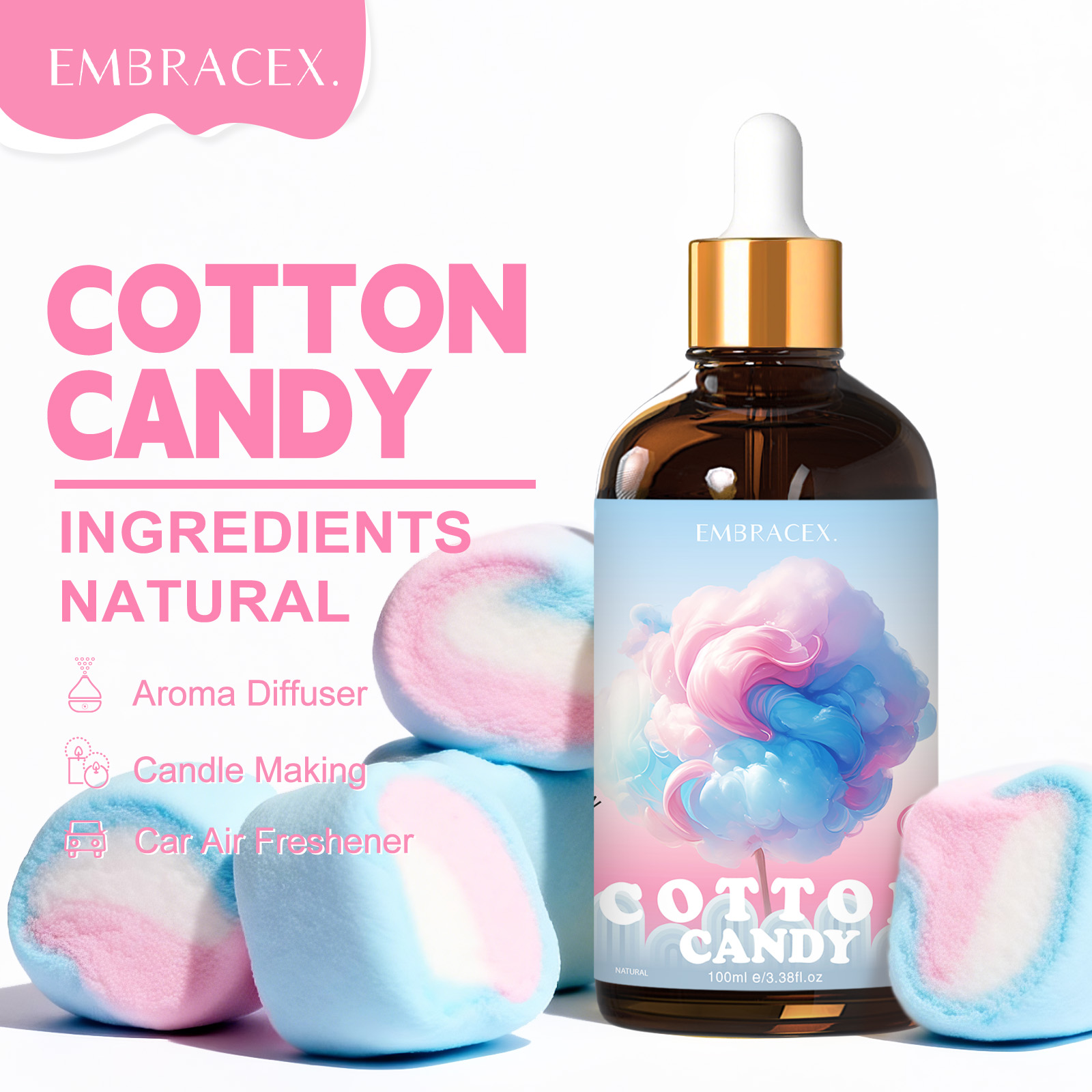 Candle Making Supplies - 100ml Minyak Esensial Cotton Candy untuk