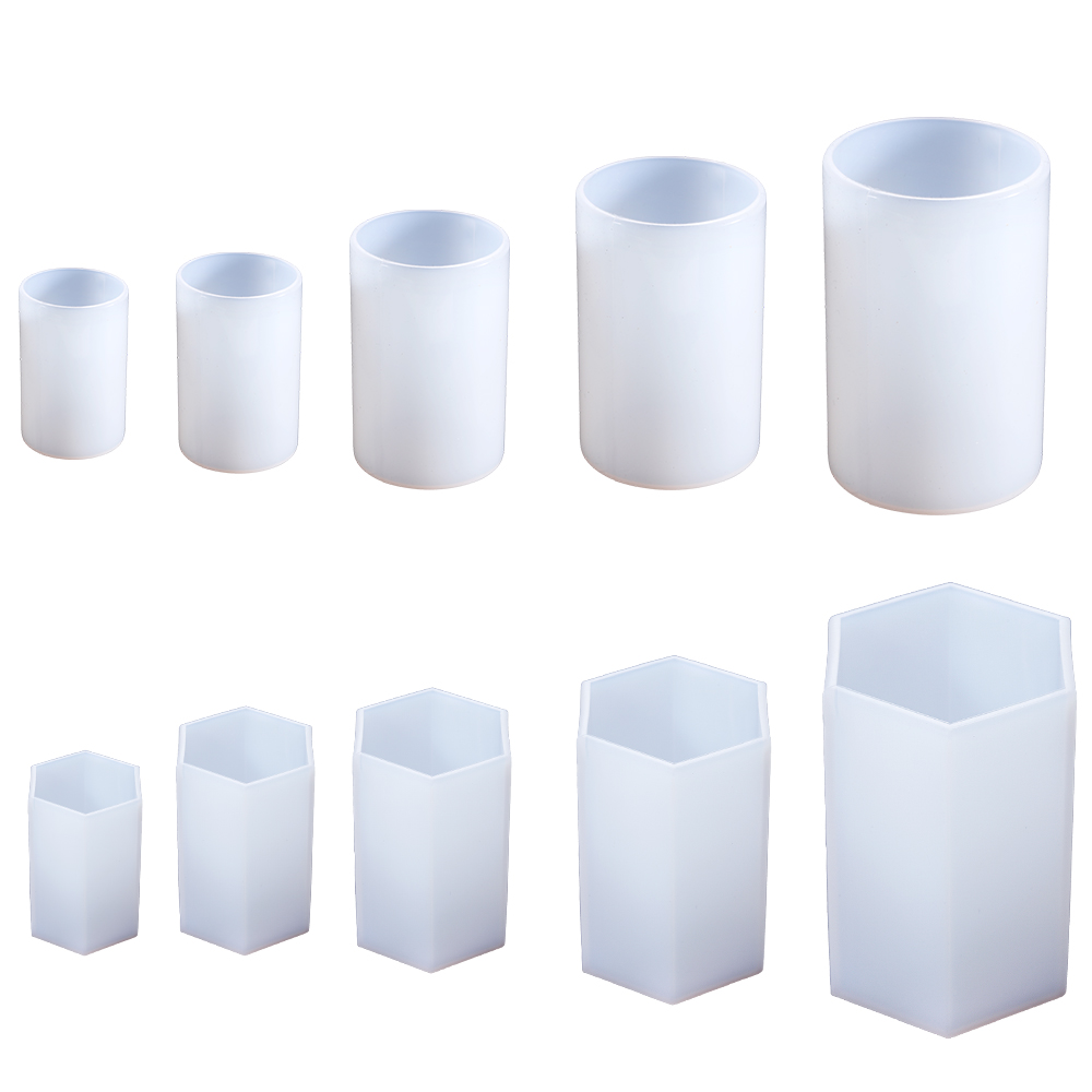 Candle Making Supplies - Cetakan Silikon Silinder Cetakan Resin Epoksi