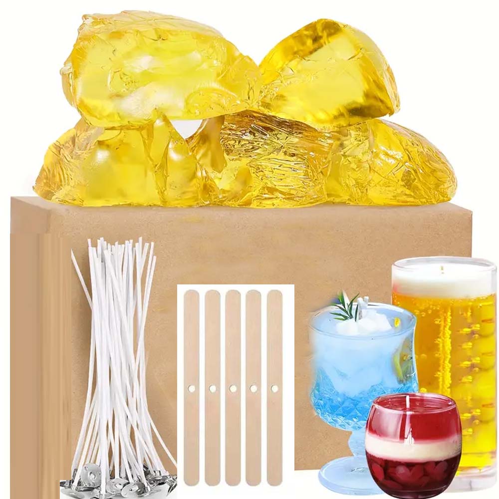 Candle Making Gel Wax - Lilin Jeli Gel Bening Kuning 200G