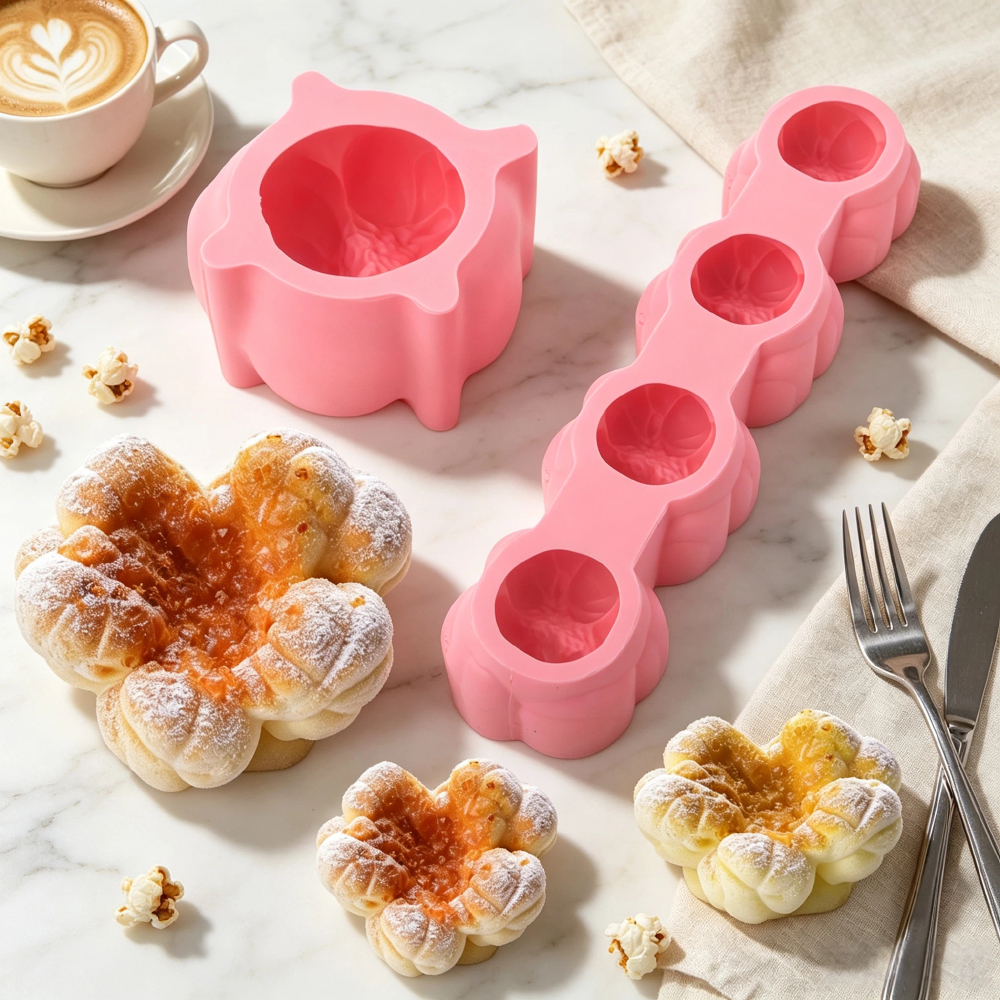 Candle Making Supplies - Cetakan Kue Silikon 1 atau 4