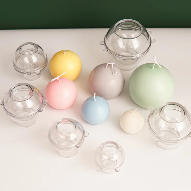 Candle Making Kit Diy - 5-8cm lilin bulat cetakan plastik dekorasi