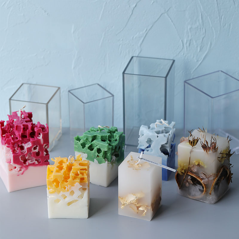 Candle Making Kit Diy - Cetakan Lilin Kolom Persegi Panjang Persegi