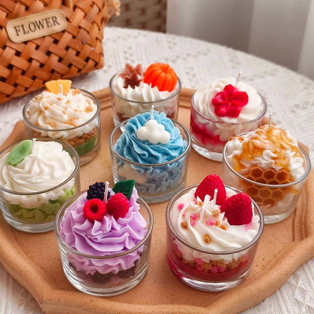 Candle Making Gel Wax - Cetakan Lilin Silikon Kue Krim Buah