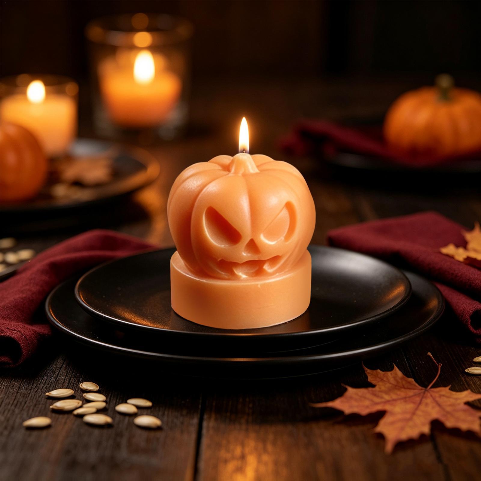 Cetakan Lilin Labu Halloween 3 - Candle Making Workshops ulasan dan harga