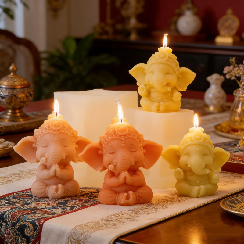 Cetakan Lilin Silikon Ganesha  - Candle Making Gel Wax ulasan dan harga