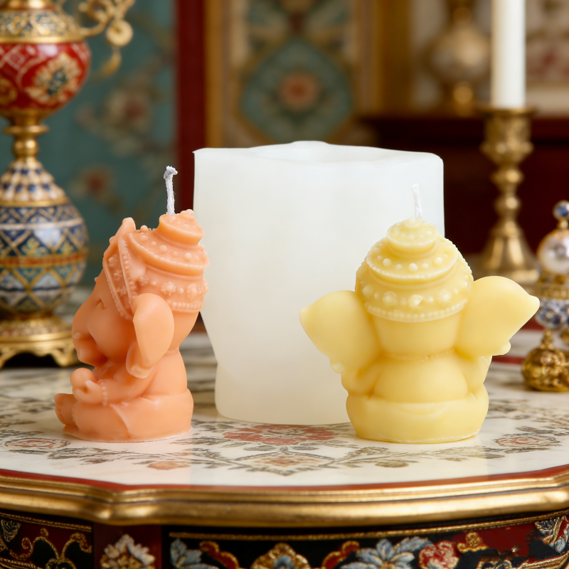 Cetakan Lilin Silikon Ganesha  - Candle Making Gel Wax ulasan dan harga