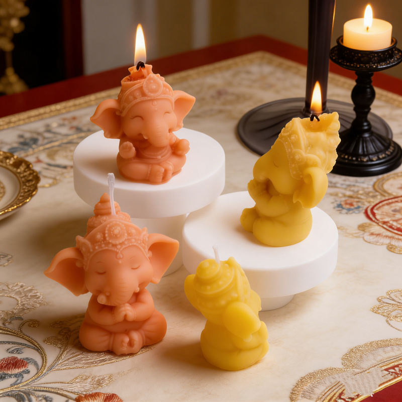 Cetakan Lilin Silikon Ganesha  - Candle Making Gel Wax ulasan dan harga