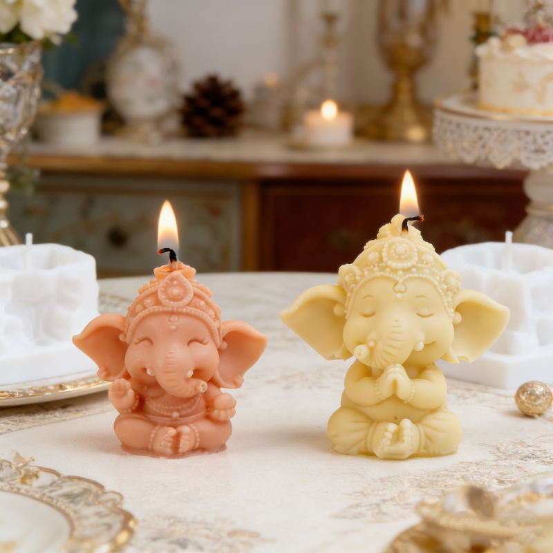 Cetakan Lilin Silikon Ganesha  - Candle Making Gel Wax ulasan dan harga