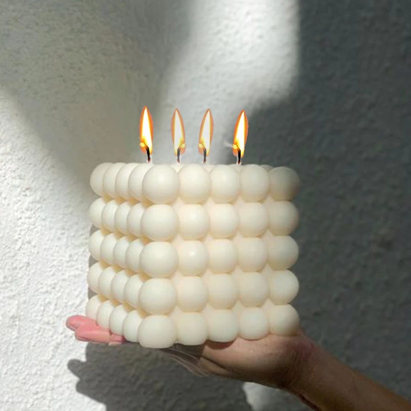 Cetakan silikon kubus gelembun - Candle Making Gel Wax ulasan dan harga