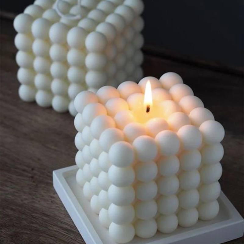 Cetakan silikon kubus gelembun - Candle Making Gel Wax ulasan dan harga