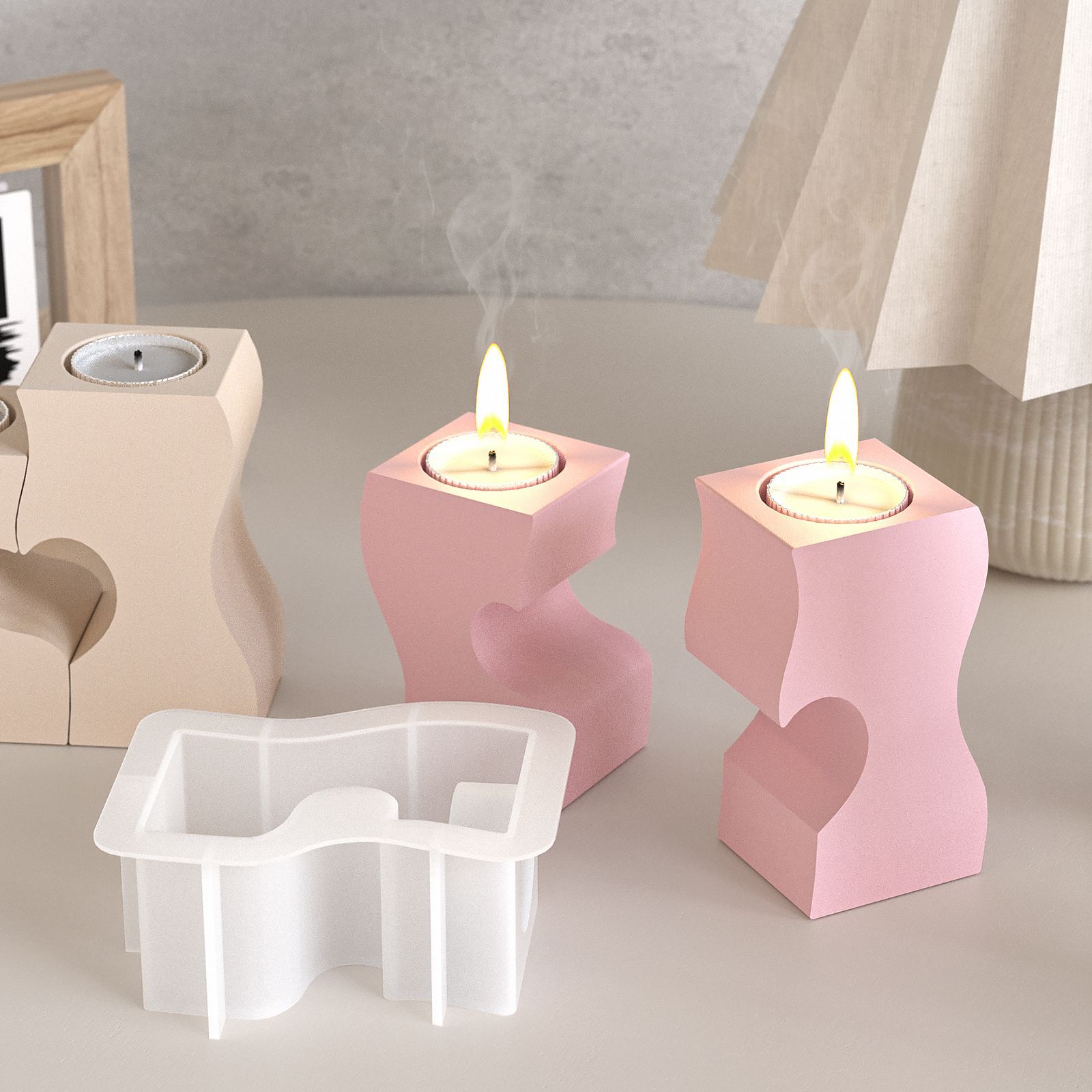 S Cetakan Silikon Lilin Hati D - Candle Making Business ulasan dan harga