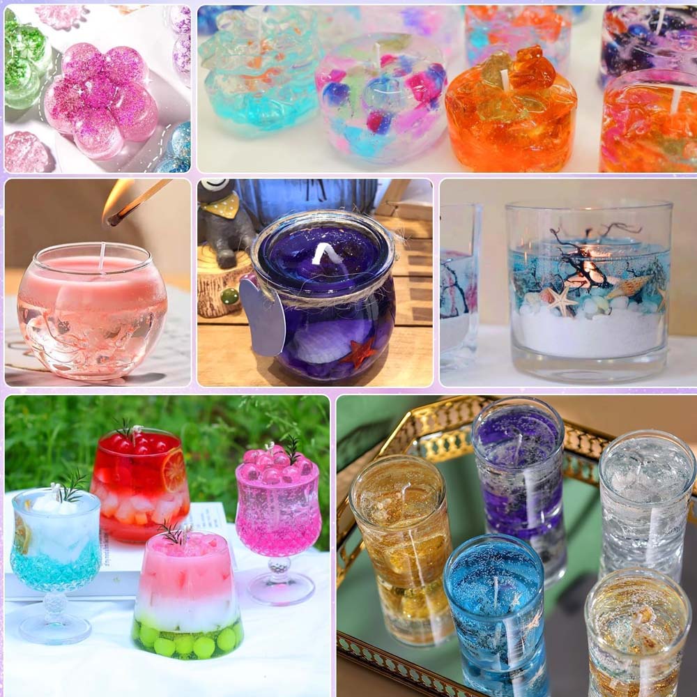 100G Lilin Bening Biru untuk P - Candle Making Gel Wax ulasan dan harga