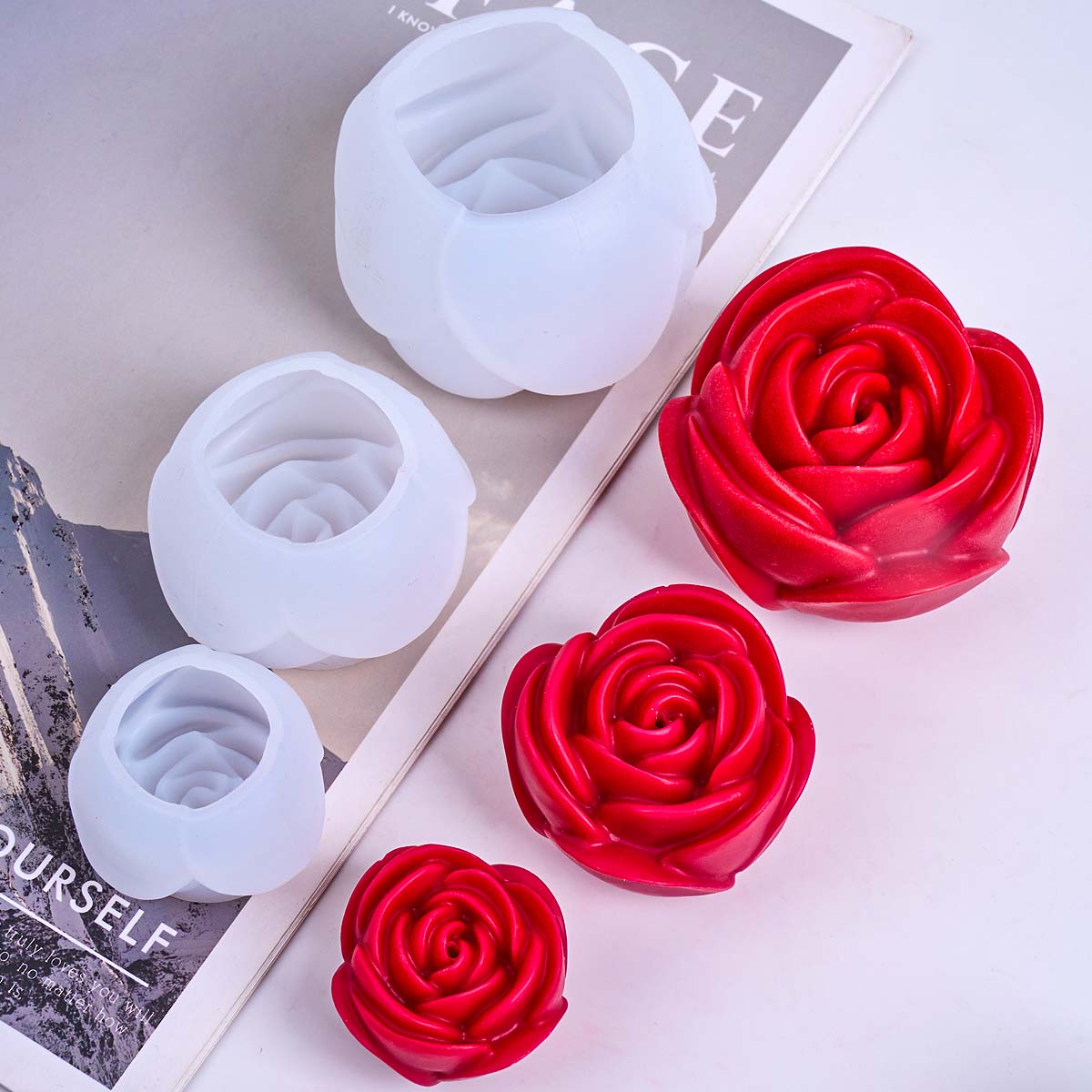 Cetakan Lilin Silikon Bentuk B - Candle Making Gel Wax ulasan dan harga