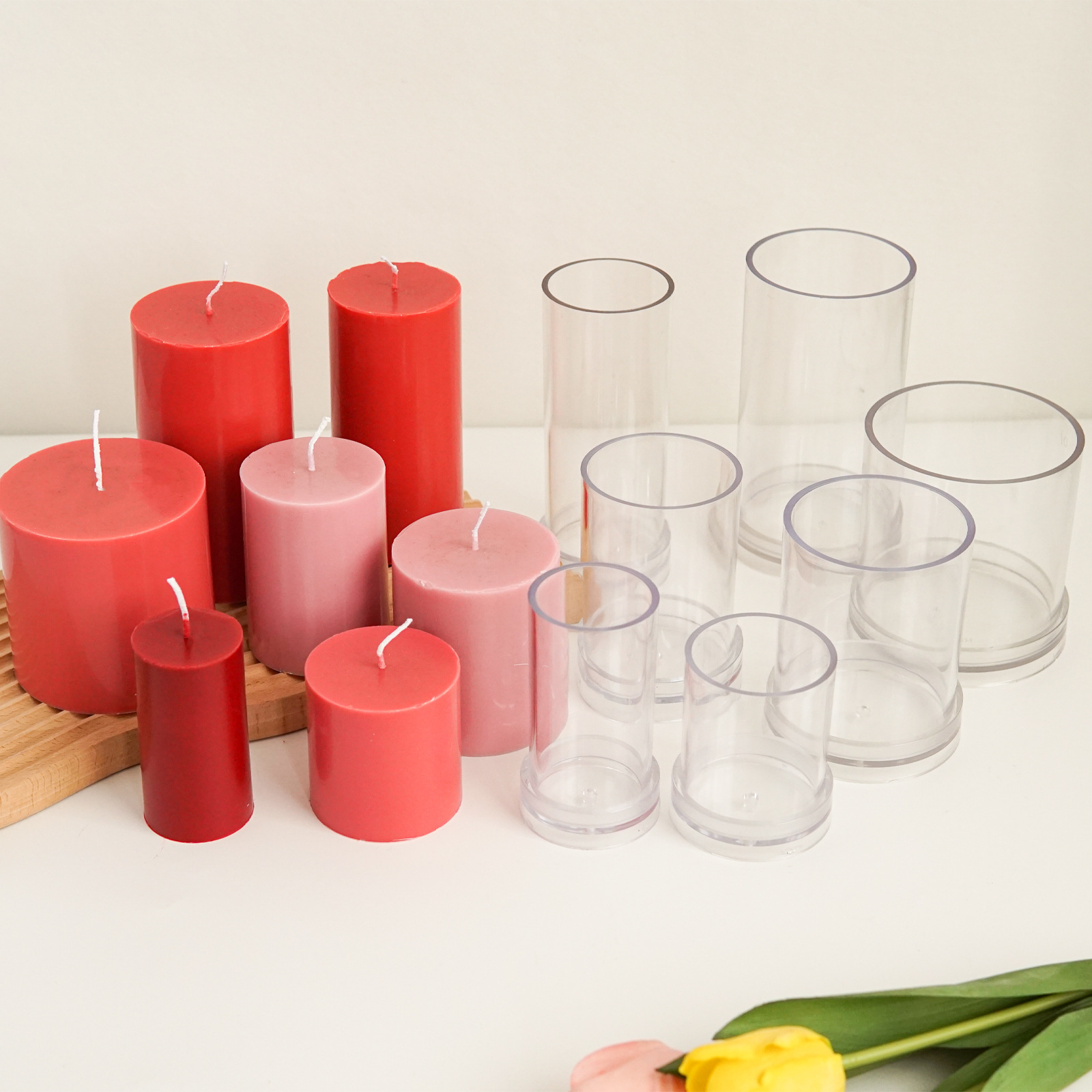 Berbagai 3D Silinder Cetakan L - Candle Making Kit Diy ulasan dan harga