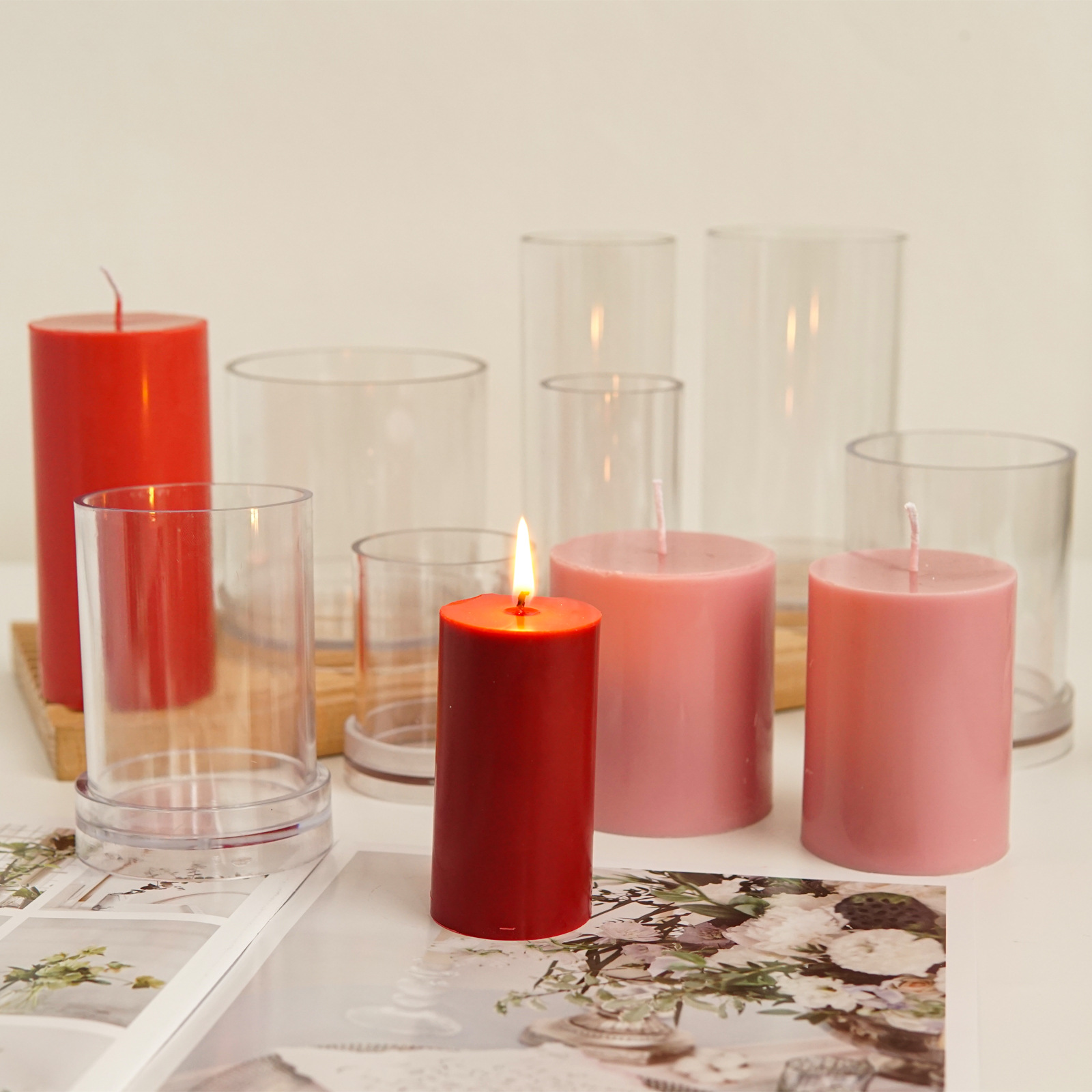 Berbagai 3D Silinder Cetakan L - Candle Making Kit Diy ulasan dan harga