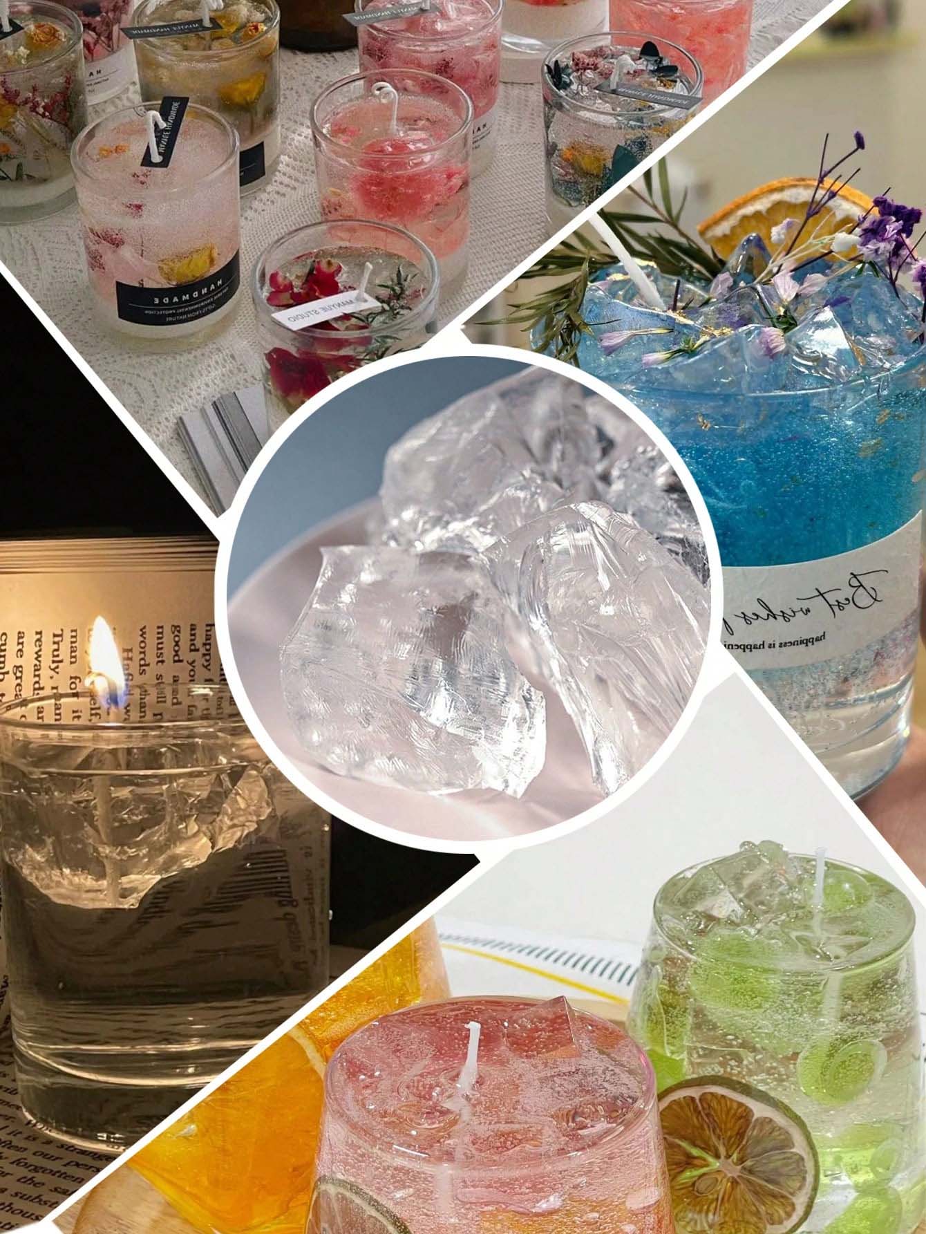 100g/500g/1kg Lilin Jelly Tran - Candle Making Gel Wax ulasan dan harga