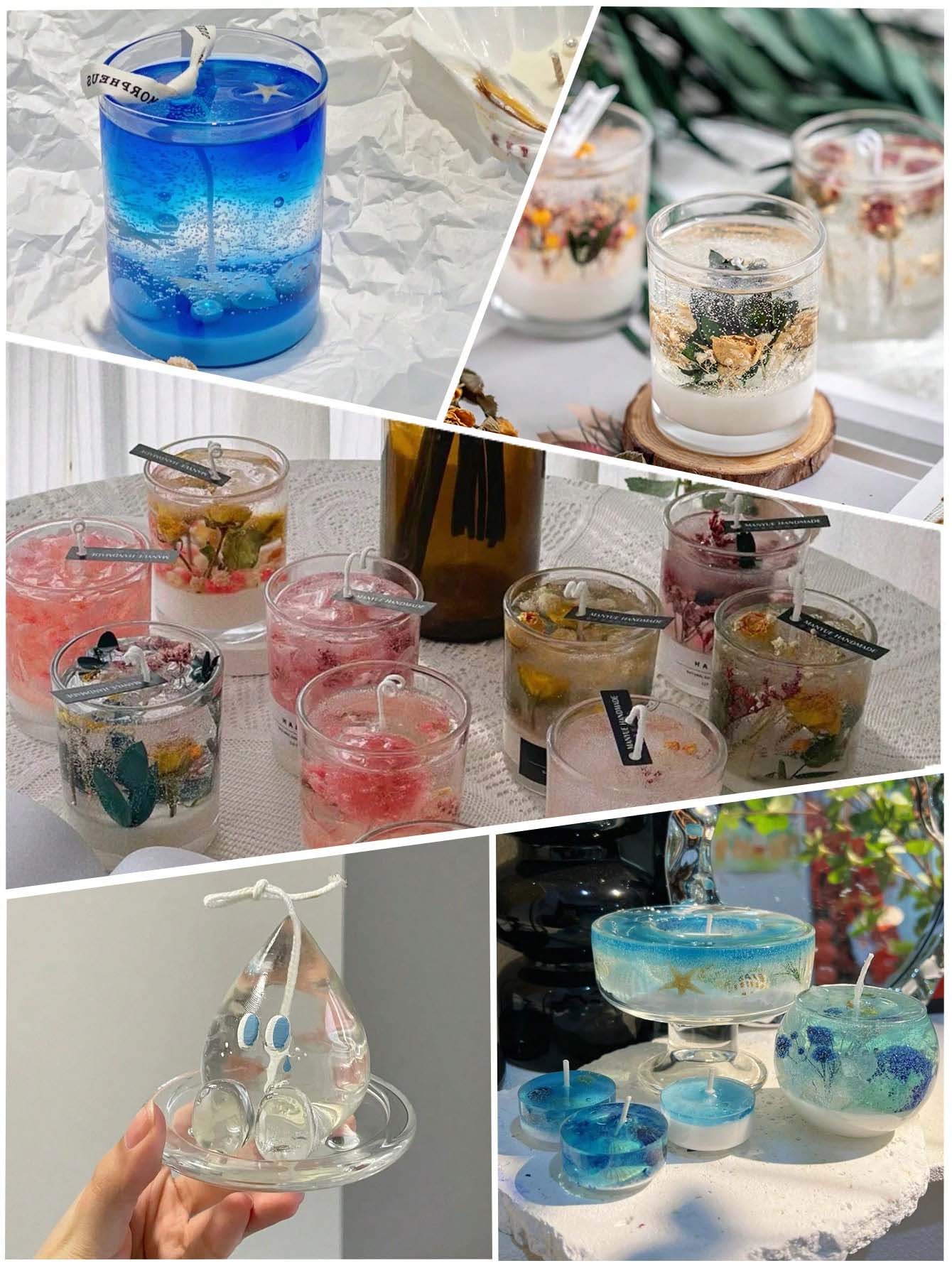 100g/500g/1kg Lilin Jelly Tran - Candle Making Gel Wax ulasan dan harga