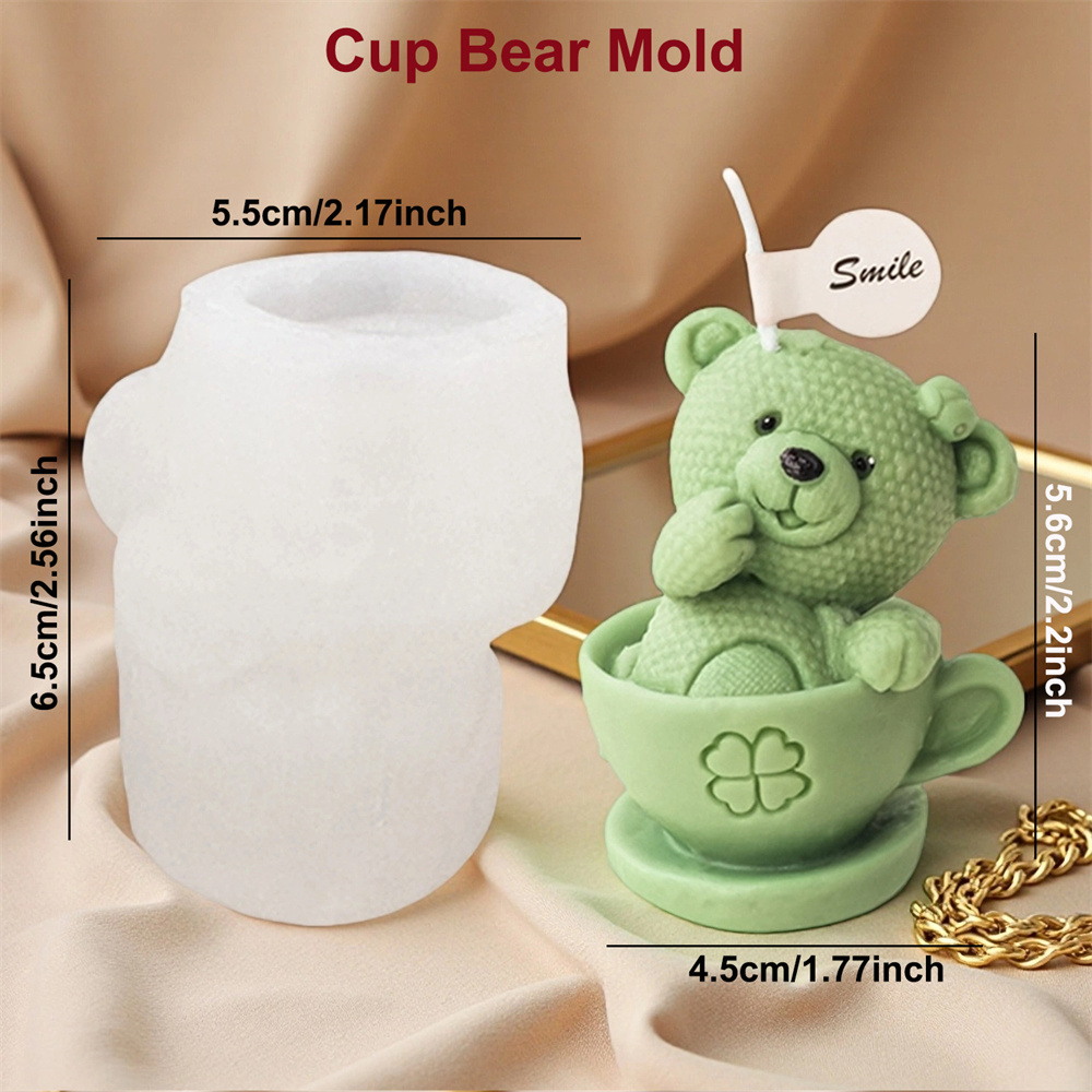 Cetakan Silikon Beruang Teddy  - Candle Making Gel Wax ulasan dan harga