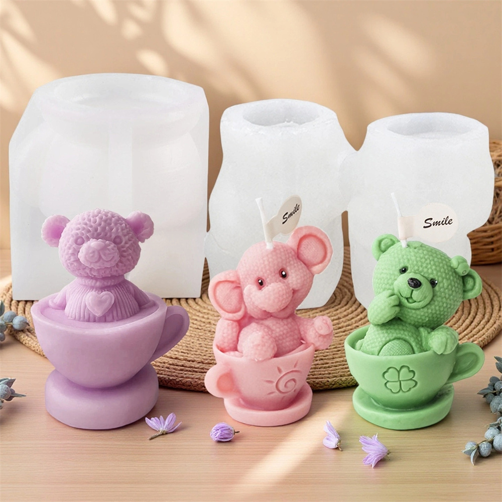 Cetakan Silikon Beruang Teddy  - Candle Making Gel Wax ulasan dan harga